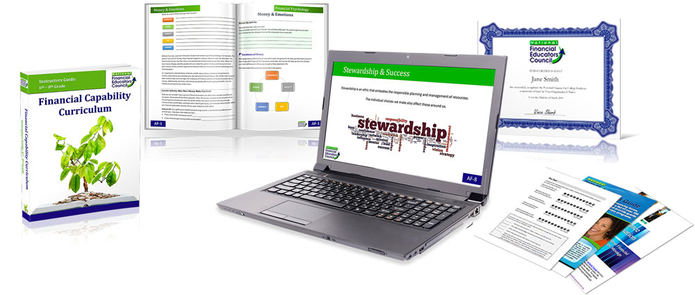 middle school financial education curriculum package