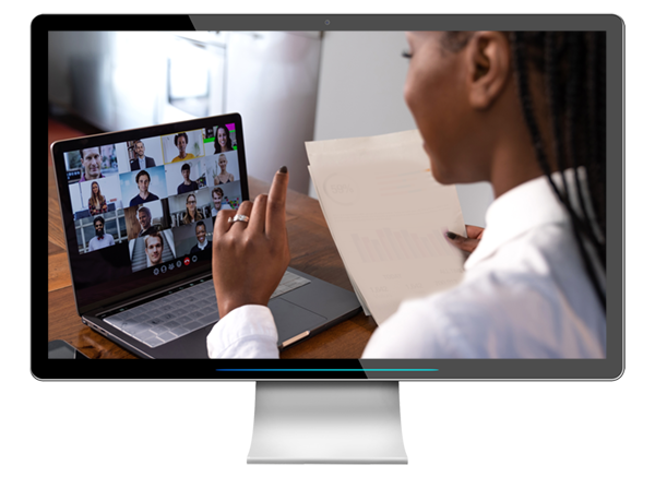 zoom speaker teleconference 600w Monitor Mockup zoom speaker teleconference